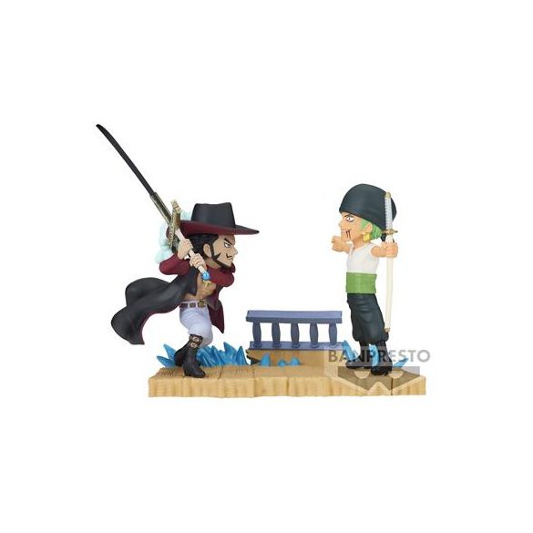 One Piece World Collectable Figure Log Stories-Roronoa Zoro Vs Dracule.Mihawk--BP88603P