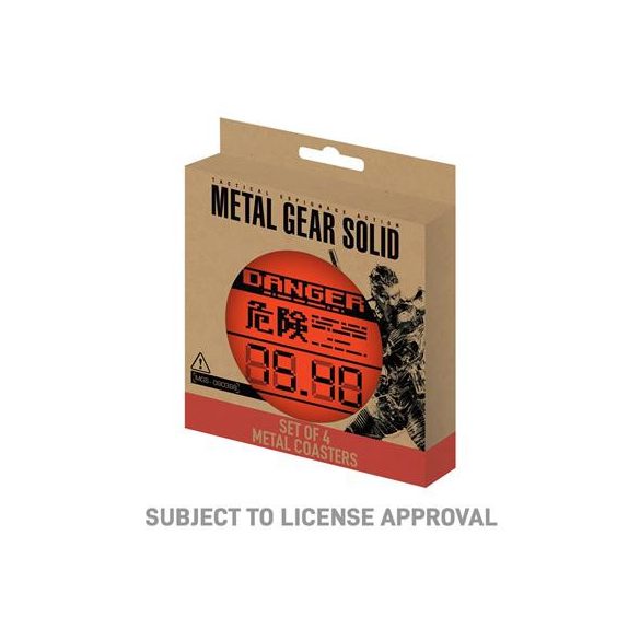 Metal Gear Solid Set of 4 Limited Edition Metal Coasters-KON-MGS04