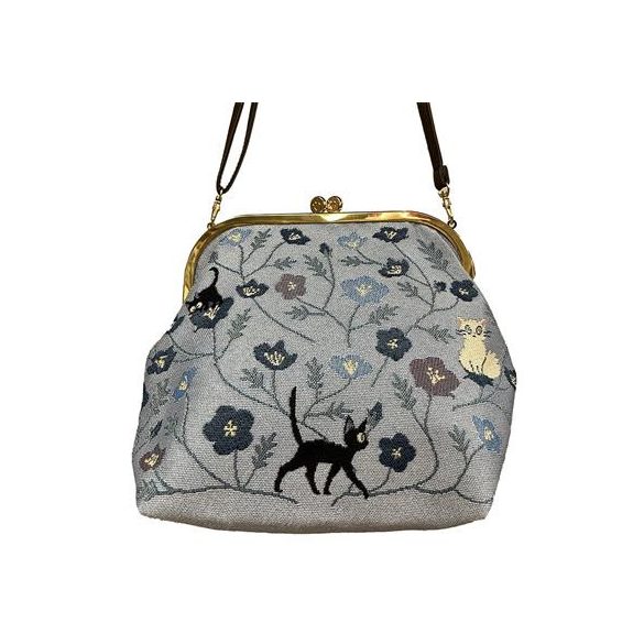 Shoulder Pouch Jiji blue flower Kiki's Delivery Service-Marushin-78862