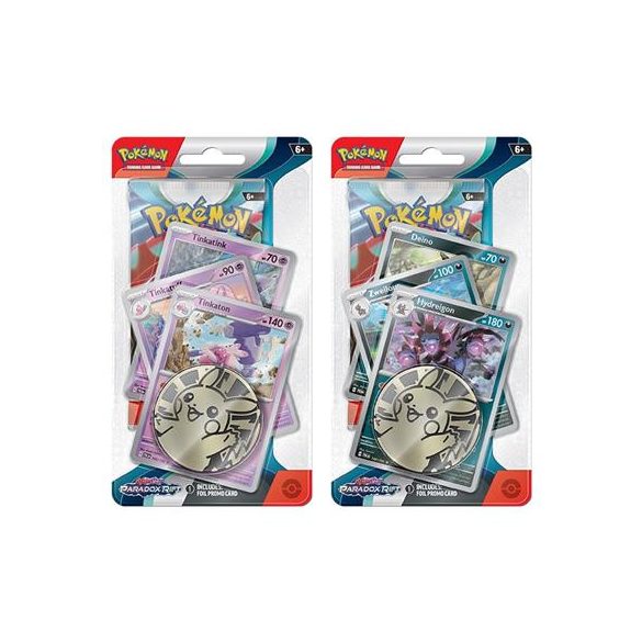 PKM - Scarlet & Violet 4 Paradox Rift Premium Checklane Blister Display (16 Blister) - EN-187-86411