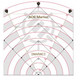 ENHANCE Tabletop RPGs 60ft Spell AoE Damage Template-ENTTADC100CLEW