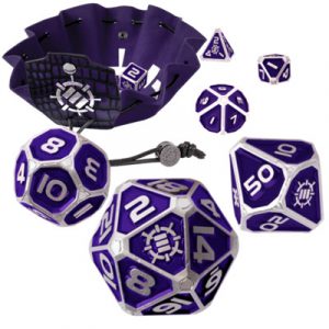 ENHANCE Tabletop RPGs 7pc Metal RPG Dice (Collector's Edition Purple)-ENTTDM7520PREW