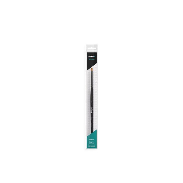 Vallejo - Brush / Effects - Flat Rectangular Synthetic Brush No. 2-B04002