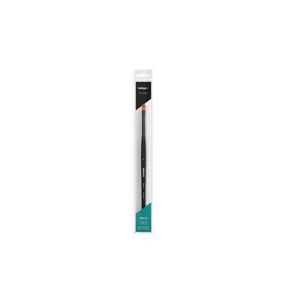 Vallejo - Brush / Effects - Flat Rectangular Synthetic Brush No. 4-B04004