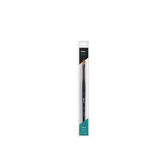 Vallejo - Brush / Effects - Flat Rectangular Synthetic Brush No. 6-B04006