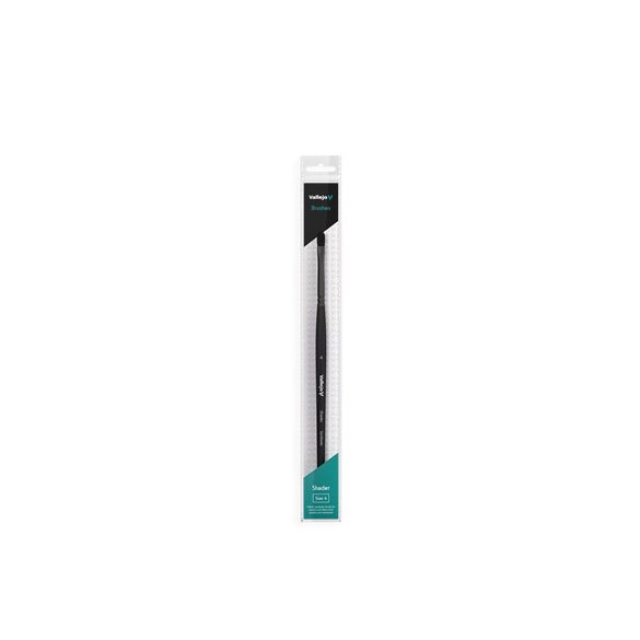 Vallejo - Brush / Shader - Filbert Shader Flat Synthetic Brush No. 4-B06004