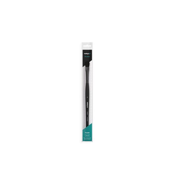 Vallejo - Brush / Shader - Filbert Shader Flat Synthetic Brush No. 8-B06008