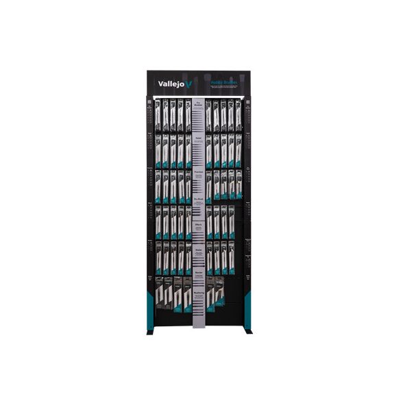 Vallejo - Hobby Brushes / Rack: Vallejo Hobby Brushes Floor Display (Only Display)-EX723