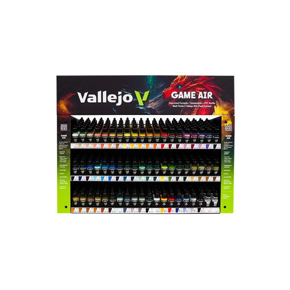 Vallejo - Game Air / Complete Range - 51 colors + 2 auxiliaries + 7 primers in 18 ml bottles-EX731FULL