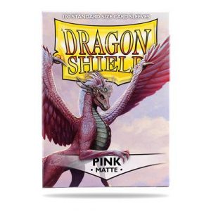 Dragon Shield Standard Sleeves - Matte Pink (100 Sleeves)-AT-11012