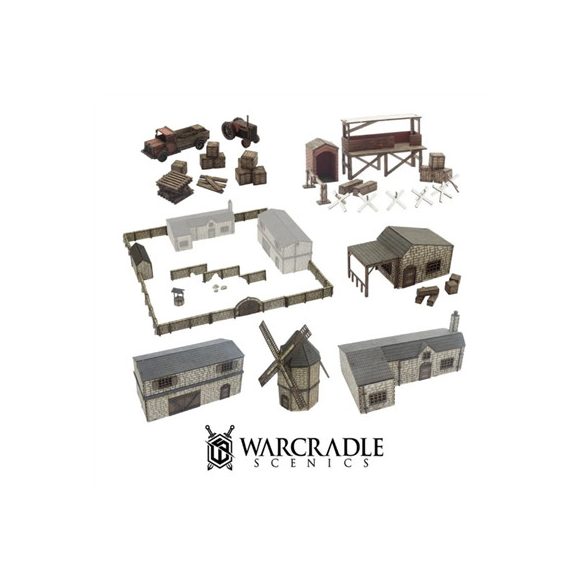 Warcradle Scenics - Normandy Farm Set - EN-WSA600001