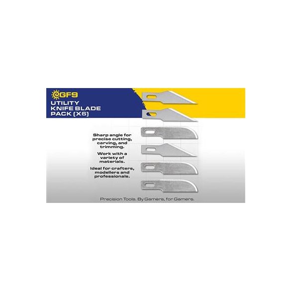 GF9 - Utility Knife Blade Pack (x6)-GF9T03