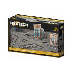 HexTech - Battlefield in a Box Terrain: Trinity City Highway Intersections (x10 / Battletech)-HEXT08