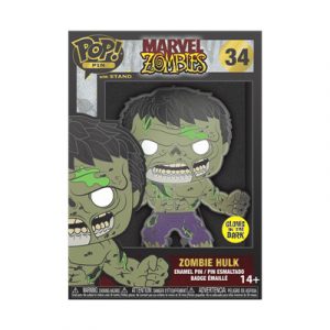 Funko POP! Pin: Marvel - Zombie Hulk w/Ch (Glow)-FKMVPP0098