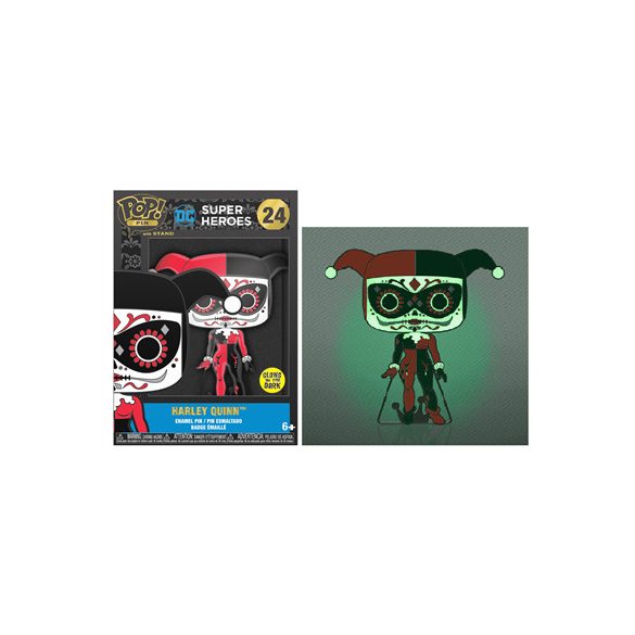 Funko POP! Pins: Batman - Harley Quinn (Dia De Los DC)-FKDCCPP0038