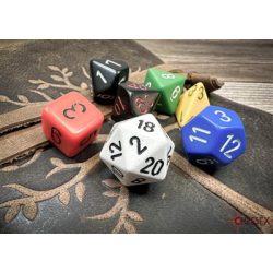 Chessex Nostalgia Opaque GM & Beginner Player Polyhedral 7-Die Set-25499