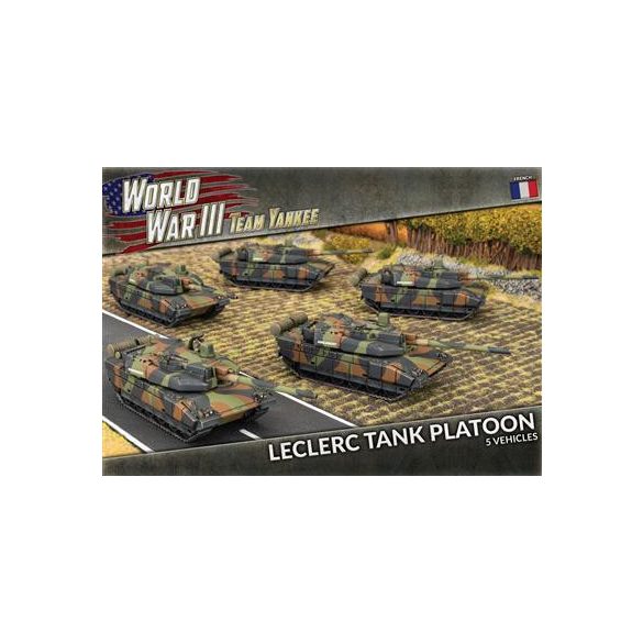 World War 3: NATO Forces - Leclerc Tank Platoon (x5 plastic) - EN-TFBX10