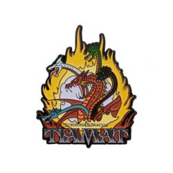 Dungeons & Dragons: The Cartoon 40th Anniversary Tiamat Pin Badge-HAS-DUN47