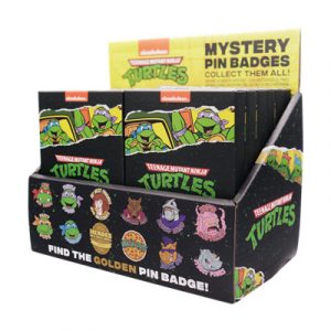 Teenage Mutant Ninja Turtles Mystery Pin Badge CDU Containing 12 Blind Boxes-V-TURT14-CDU