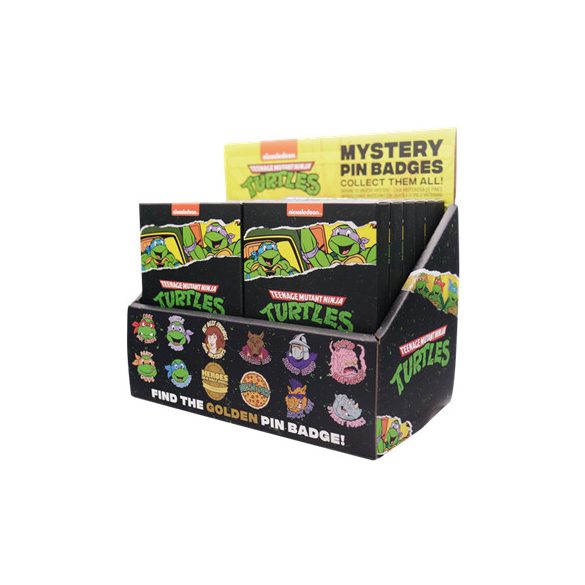 Teenage Mutant Ninja Turtles Mystery Pin Badge CDU Containing 12 Blind Boxes-V-TURT14-CDU