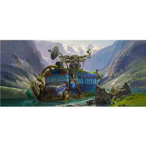 Kraken Wargames Gaming Mat - Battlebus-AF-GMP-003