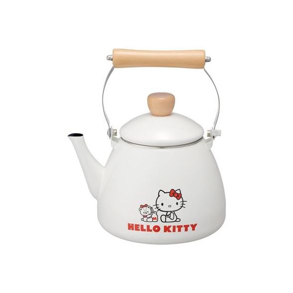 Enamel Tea Kettle Tiny Chum - Hello Kitty-SKATER-HK-56670