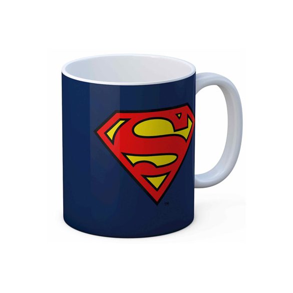 Superman Logo Ceramic Mug Dc Comics-SDTWRN02991