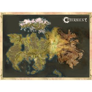 Conquest Cloth Map of Alektria, the first continent of EÄ-PBW1037