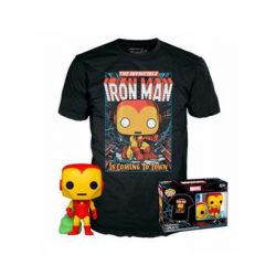 Funko POP! POP&Tee: Marvel - Holiday Iron Man-FK72836