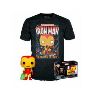 Funko POP! POP&Tee: Marvel - Holiday Iron Man-FK72836