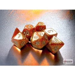 Chessex Glitter Mini-Polyhedral Gold/silver 7-Die Set-20503