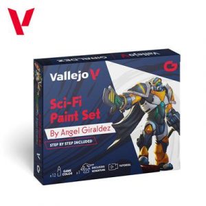 Vallejo - Game Color / 12 colors + figure - Sci-Fi Paint Set by Angel Giraldez 18 ml-72313