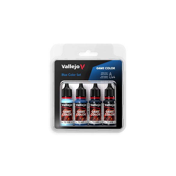 Vallejo - Game Color / 4 colors - Blue Color Set 18 ml-72376