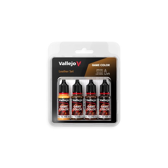 Vallejo - Game Color / 4 colors - Leather Set 18 ml-72385