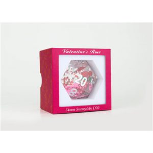 Sirius Dice - Valentine Rose 54mm snowglobe D20-SDZ0012-12