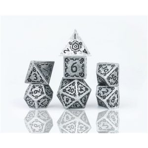 Sirius Dice - Dice Set - Illusory Metal - Silver-SDZ0017-02