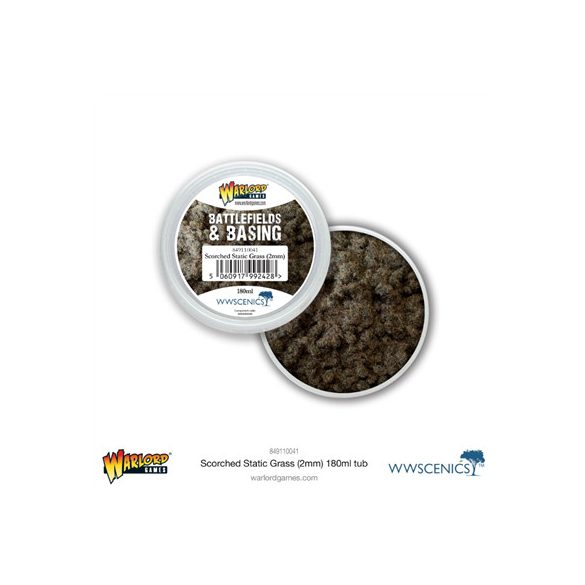 Battlefields & Basing: Scorched 2mm Static Grass (180ml)-849110041