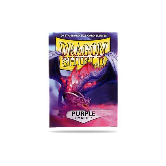 Dragon Shield Standard Sleeves - Matte Purple (100 Sleeves)-AT-11009