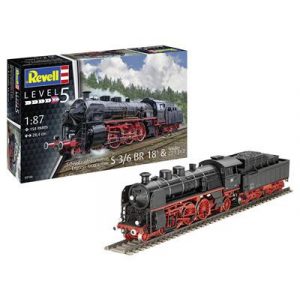 Revell: Schnellzuglokomotive S3/6 BR18(5) mit Tender 2‘2’T 1:87-02168