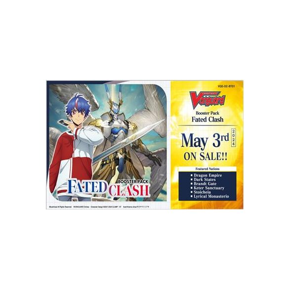 Cardfight!! Vanguard - Fated Clash Booster Display (16 Packs) - EN-VGE-DZ-BT01