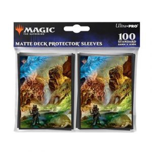 UP - Bloomburrow 100ct Deck Protector Sleeves Black for Magic: The Gathering (100 Sleeves)-38516