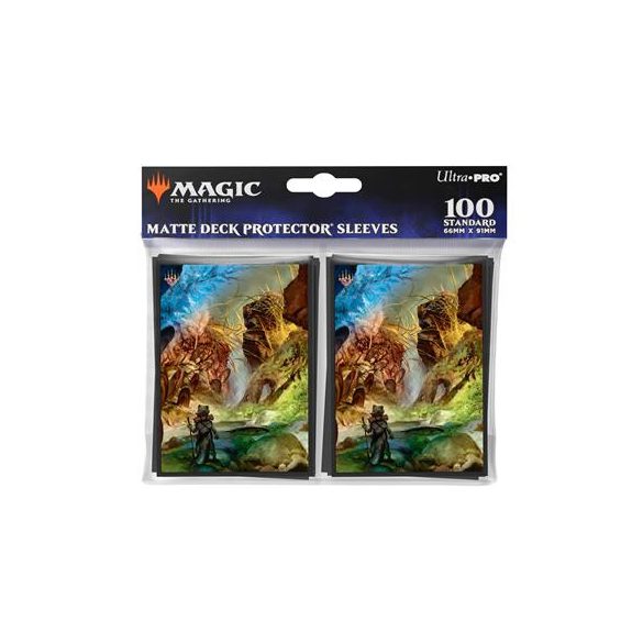 UP - Bloomburrow 100ct Deck Protector Sleeves Black for Magic: The Gathering (100 Sleeves)-38516