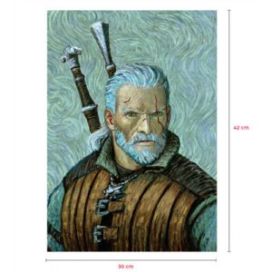 The Witcher - Lithograph „Geralt Van Gogh Art“-1139168