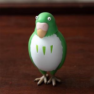 Bobble head Figurine Green Parakeet The Boy and the Heron-Ensky-70528