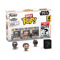 Funko Bitty POP! Mandalorian  - Mandalorian 4PK (3+1 Mystery Chase)-FK75452