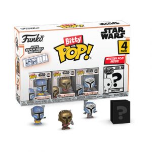 Funko Bitty POP! Mandalorian  - Heavy Mandalorian 4PK (3+1 Mystery Chase)-FK75451