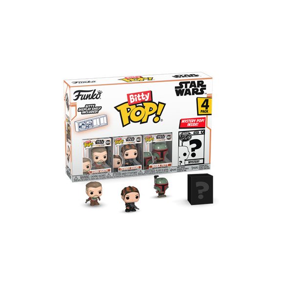 Funko Bitty POP! Mandalorian  - Marshal 4PK (3+1 Mystery Chase)-FK75453