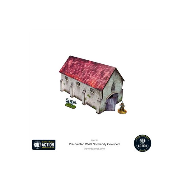 Bolt Action: Pre-Painted WWII Normandy Cowshed - EN-H00159