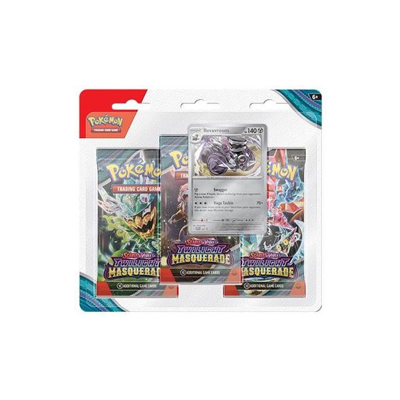 PKM - Scarlet & Violet 6 Twilight Masquerade 3-Pack Blister Display (24 Packs)  - EN-189-86783