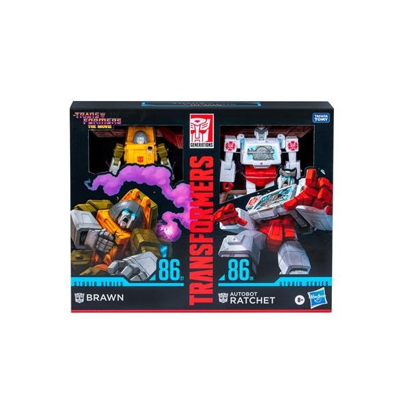 Transformers Studio Series Deluxe The Transformers: The Movie Brawn & Autobot Ratchet-F98785L0